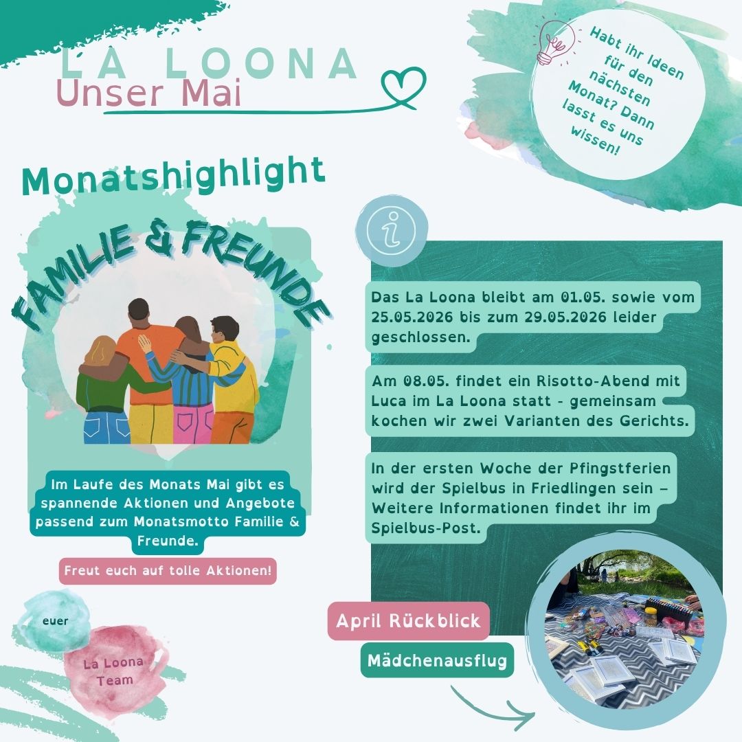 Monatsprogramm 2026 La Loona neu
